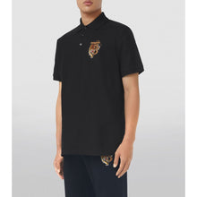 Load image into Gallery viewer, Burberry Elegant Black Cotton Polo Shirt