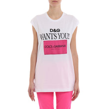 Load image into Gallery viewer, Dolce & Gabbana Chic Sleeveless Cotton Tee with Embroidery