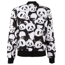 Load image into Gallery viewer, Dolce & Gabbana Elegant White Panda Print Nylon Jacket