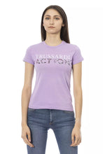 Load image into Gallery viewer, Trussardi Action Elegant Purple Short Sleeve Tee