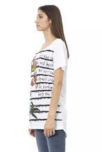 Load image into Gallery viewer, Trussardi Action Chic White Cotton Blend Tee