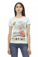 Load image into Gallery viewer, Trussardi Action Elegant Light Blue Tee with Chic Front Print