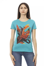 Load image into Gallery viewer, Trussardi Action Elegant Light Blue Cotton Blend Tee
