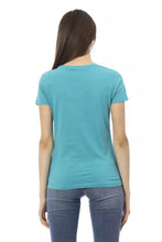 Load image into Gallery viewer, Trussardi Action Elegant Light Blue Cotton Blend Tee