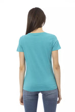 Load image into Gallery viewer, Trussardi Action Elegant Short Sleeve Light Blue Tee