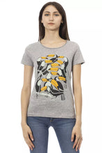 Load image into Gallery viewer, Trussardi Action Chic Gray Cotton Blend Round Neck Tee