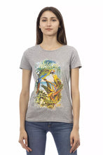 Load image into Gallery viewer, Trussardi Action Chic Gray Short Sleeve Cotton-Blend Tee