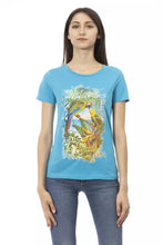 Load image into Gallery viewer, Trussardi Action Elegant Light Blue Tee with Chic Front Print