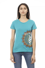 Load image into Gallery viewer, Trussardi Action Elegant Light Blue Round Neck Tee