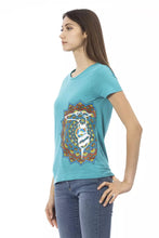 Load image into Gallery viewer, Trussardi Action Elegant Light Blue Round Neck Tee