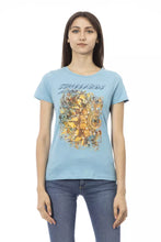Load image into Gallery viewer, Trussardi Action Chic Light Blue Short Sleeve Tee with Print