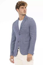 Load image into Gallery viewer, Distretto12 Chic Cotton-Linen Blend Blue Jacket