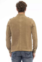 Load image into Gallery viewer, Distretto12 Elegant Brown Jacket with Backpack Feature