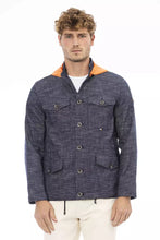 Load image into Gallery viewer, Distretto12 Chic Blue Jacket with Backpack Braces
