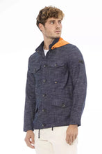 Load image into Gallery viewer, Distretto12 Chic Blue Jacket with Backpack Braces