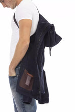Load image into Gallery viewer, Distretto12 Chic Blue Jacket with Innovative Backpack Design