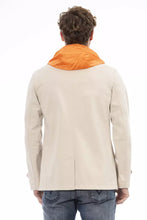 Load image into Gallery viewer, Distretto12 Beige Waterproof Hooded Jacket with Backpack Braces