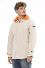 Load image into Gallery viewer, Distretto12 Beige Waterproof Hooded Jacket with Backpack Braces