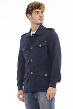Load image into Gallery viewer, Distretto12 Sleek Cotton Blend Blue Jacket