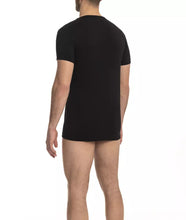 Load image into Gallery viewer, Cavalli Class Sleek Black Cotton Blend Logo Tee