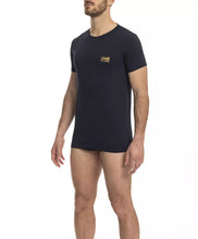Load image into Gallery viewer, Cavalli Class Sleek Blue Crew Neck Designer T-shirt