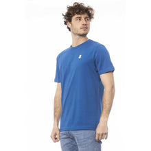 Load image into Gallery viewer, Invicta Elegant Blue Cotton Tee with Chest Logo