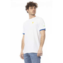 Load image into Gallery viewer, Invicta Elegant White Cotton Crew Neck Tee