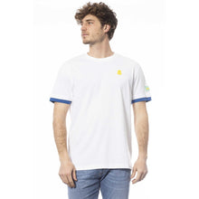 Load image into Gallery viewer, Invicta Elegant White Cotton Crew Neck Tee