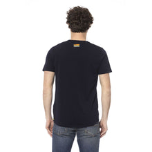Load image into Gallery viewer, Distretto12 Chic Blue Crew Neck Cotton Tee