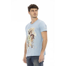 Load image into Gallery viewer, Trussardi Action Elegant Light Blue Cotton Tee for Men