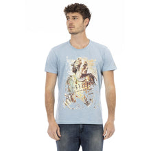 Load image into Gallery viewer, Trussardi Action Elegant Light Blue Cotton Tee for Men