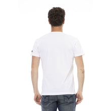Load image into Gallery viewer, Trussardi Action Elegant White V-Neck Tee with Front Print