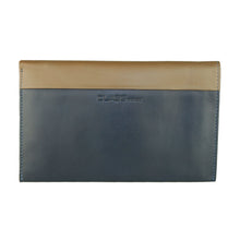 Load image into Gallery viewer, Cavalli Class Sleek Blue and Beige Leather Wallet