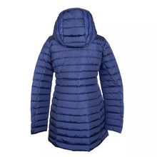 Load image into Gallery viewer, Add Elegant Blue Down Puffer Jacket with Hood
