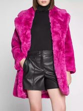 Load image into Gallery viewer, Apparis Chic Pink Faux Fur Jacket - Eco-Friendly Winter Essential