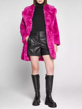 Load image into Gallery viewer, Apparis Chic Pink Faux Fur Jacket - Eco-Friendly Winter Essential