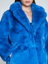 Load image into Gallery viewer, Apparis Chic Sapphire Eco-Fur Jacket – Unparalleled Warmth