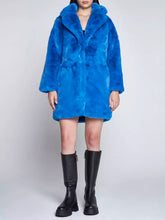 Load image into Gallery viewer, Apparis Chic Sapphire Eco-Fur Jacket – Unparalleled Warmth