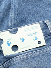 Load image into Gallery viewer, Off-White Elevated Denim Elegance in Striking Blue