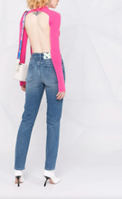 Load image into Gallery viewer, Off-White Elevated Denim Elegance in Striking Blue