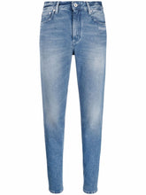 Load image into Gallery viewer, Off-White Elevated Denim Elegance in Striking Blue