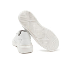 Load image into Gallery viewer, Liviana Conti Elegant White Leather Sneakers with Gold Accents