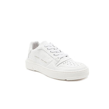 Load image into Gallery viewer, Liviana Conti Elegant White Leather Sneakers with Gold Accents
