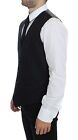 Load image into Gallery viewer, Dolce & Gabbana Gray Striped Wool Dress Vest Gilet