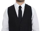Load image into Gallery viewer, Dolce & Gabbana Gray Striped Wool Dress Vest Gilet