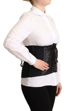 Load image into Gallery viewer, Dolce & Gabbana Chic Black Corset Belt Top