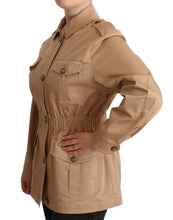 Load image into Gallery viewer, Dolce & Gabbana Chic Beige Button Down Coat with Embellishments