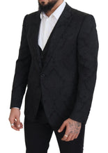 Load image into Gallery viewer, Dolce & Gabbana Elegant Black Martini Suit Jacket & Vest Ensemble