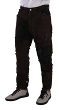 Load image into Gallery viewer, Dolce & Gabbana Elegant Distressed Patchwork Denim Jeans