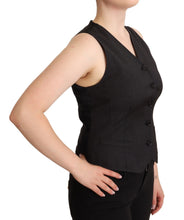 Load image into Gallery viewer, Dolce & Gabbana Elegant Black Wool Blend Waistcoat Vest Top